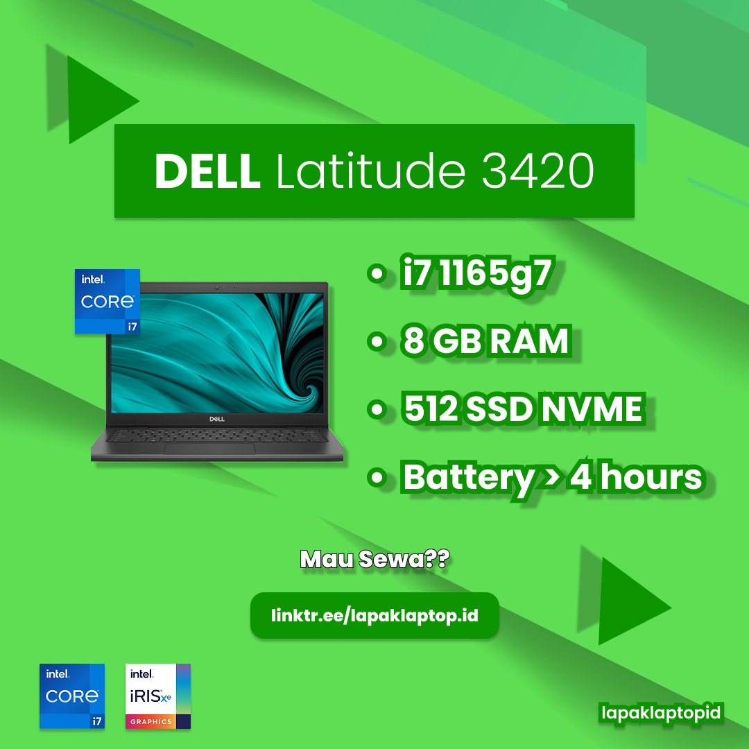 Sewa DELL LATITUDE 3420 — Lapak Laptop